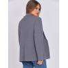 imageANRABESS Womens Sweater Blazer 2025 Fall Cardigan Chunky Knit Jacket CoatsGrey