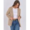 imageANRABESS Womens Sweater Blazer 2025 Fall Cardigan Chunky Knit Jacket CoatsKhaki