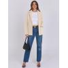 imageANRABESS Womens Sweater Blazer 2025 Fall Cardigan Chunky Knit Jacket CoatsLight Apricot
