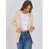 imageANRABESS Womens Sweater Blazer 2025 Fall Cardigan Chunky Knit Jacket CoatsLight Apricot