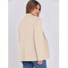 imageANRABESS Womens Sweater Blazer 2025 Fall Cardigan Chunky Knit Jacket CoatsLight Apricot