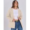 imageANRABESS Womens Sweater Blazer 2025 Fall Cardigan Chunky Knit Jacket CoatsLight Apricot