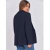 imageANRABESS Womens Sweater Blazer 2025 Fall Cardigan Chunky Knit Jacket CoatsNavy Blue