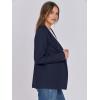 imageANRABESS Womens Sweater Blazer 2025 Fall Cardigan Chunky Knit Jacket CoatsNavy Blue
