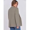 imageANRABESS Womens Sweater Blazer 2025 Fall Cardigan Chunky Knit Jacket CoatsTaupe