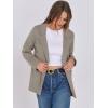 imageANRABESS Womens Sweater Blazer 2025 Fall Cardigan Chunky Knit Jacket CoatsTaupe