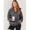 imageANRABESS Womens Zip Up Hoodies Long Sleeve Oversized Sweatshirts Fleece Y2K Jacket Pockets 2025 Fall Outfits Fashion ClothesDark Grey