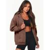 imageANRABESS Womens Zip Up Hoodies Long Sleeve Oversized Sweatshirts Fleece Y2K Jacket Pockets 2025 Fall Outfits Fashion ClothesDeep Brown
