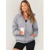 imageANRABESS Womens Zip Up Hoodies Long Sleeve Oversized Sweatshirts Fleece Y2K Jacket Pockets 2025 Fall Outfits Fashion ClothesLight Grey