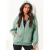 imageANRABESS Womens Zip Up Hoodies Long Sleeve Oversized Sweatshirts Fleece Y2K Jacket Pockets 2025 Fall Outfits Fashion ClothesMint Green