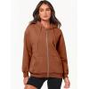 imageANRABESS Womens Zip Up Hoodies Long Sleeve Oversized Sweatshirts Fleece Y2K Jacket Pockets 2025 Fall Outfits Fashion ClothesRust