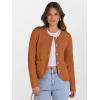 imageCaracilia Womens 2025 Fall Cardigan Sweaters Knitted Dressy Casual Jackets Trendy OutfitsBurnt Orange