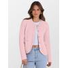 imageCaracilia Womens 2025 Fall Cardigan Sweaters Knitted Dressy Casual Jackets Trendy OutfitsPink