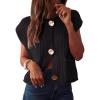 imageANRABESS Women Chunky Knit Sweater Vest Button Down Casual Sleeveless Cardigan with Pockets Spring Trendy Outfits 2025Black