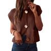 imageANRABESS Women Chunky Knit Sweater Vest Button Down Casual Sleeveless Cardigan with Pockets Spring Trendy Outfits 2025Coffee