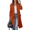 imageANRABESS Womens Long Cardigan Sweater 2025 Fall Fashion Casual Oversized Knit Open Front Coatigan Jacket Coat OutfitsOrange