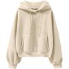 imageANRABESS Womens Oversized Hoodies Lantern sleeve Fleece Sweatshirts 2025 Fall Winter Loose Pullover Preppy ClothesBeige