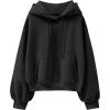 imageANRABESS Womens Oversized Hoodies Lantern sleeve Fleece Sweatshirts 2025 Fall Winter Loose Pullover Preppy ClothesBlack