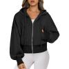 imageANRABESS Womens Zip Up Hoodies Cropped Sweatshirts Casual Comfy Cute Zip Jackets Fashion Trendy Fall Outfits 2025 Y2K ClothesBlack