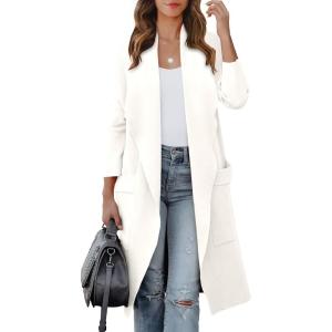 imageANRABESS Womens Long Cardigan Sweater 2025 Fall Fashion Casual Oversized Knit Open Front Coatigan Jacket Coat OutfitsWhite