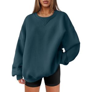 imageANRABESS Womens Oversized Sweatshirts Hoodies Crewneck Fleece Pullover Sweaters 2025 Fall Outfits Teen Girls Winter ClothesNavy