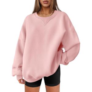 imageANRABESS Womens Oversized Sweatshirts Hoodies Crewneck Fleece Pullover Sweaters 2025 Fall Outfits Teen Girls Winter ClothesPink