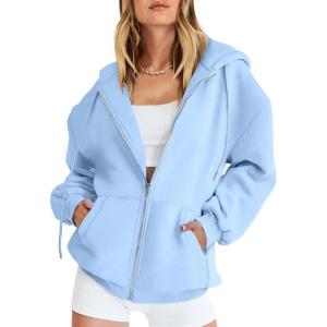 imageANRABESS Womens Zip Up Hoodies Long Sleeve Oversized Sweatshirts Fleece Y2K Jacket Pockets 2025 Fall Outfits Fashion ClothesSky