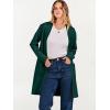 imageANRABESS Cardigan Sweater for Women Casual 2025 Fall Fashion Coat Long Sleeve Open Front Knit Coatigan OutwearOpal Green