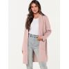 imageANRABESS Cardigan Sweater for Women Casual 2025 Fall Fashion Coat Long Sleeve Open Front Knit Coatigan OutwearPink