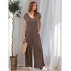 imageANRABESS Jumpsuits for Women 2025 Summer Casual Loose Cap Sleeve Crewneck Wide Leg Rompers Jumper One Piece Beach OutfitsBrown