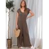 imageANRABESS Jumpsuits for Women 2025 Summer Casual Loose Cap Sleeve Crewneck Wide Leg Rompers Jumper One Piece Beach OutfitsBrown