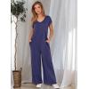 imageANRABESS Jumpsuits for Women 2025 Summer Casual Loose Cap Sleeve Crewneck Wide Leg Rompers Jumper One Piece Beach OutfitsDeep Blue