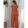 imageANRABESS Jumpsuits for Women 2025 Summer Casual Loose Cap Sleeve Crewneck Wide Leg Rompers Jumper One Piece Beach OutfitsOrange