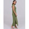 imageANRABESS Summer Dress for Women 2025 Maxi Sundresses Casual Cap Sleeve Crew Neck Loose Split Beach Travel Vacation OutfitsArmy Green