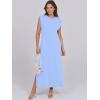imageANRABESS Summer Dress for Women 2025 Maxi Sundresses Casual Cap Sleeve Crew Neck Loose Split Beach Travel Vacation OutfitsSky Blue