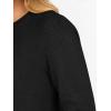imageANRABESS Sweaters for Women Lace Long Sleeve Tops 2025 Fall Dressy Casual Business Knitted Pullover Shirts Puff Cuffs OutfitsBlack