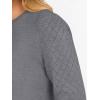 imageANRABESS Sweaters for Women Lace Long Sleeve Tops 2025 Fall Dressy Casual Business Knitted Pullover Shirts Puff Cuffs OutfitsGrey