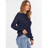 imageANRABESS Sweaters for Women Lace Long Sleeve Tops 2025 Fall Dressy Casual Business Knitted Pullover Shirts Puff Cuffs OutfitsNavy Blue