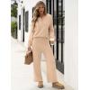 imageANRABESS Women 2 Piece Outfits Oversized Loose Waffle Knit Sweater Set 2025 Fall Trendy Matching Lounge Sets Cozy ClothesApricot