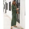 imageANRABESS Women 2 Piece Outfits Oversized Loose Waffle Knit Sweater Set 2025 Fall Trendy Matching Lounge Sets Cozy ClothesArmy Green