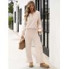 imageANRABESS Women 2 Piece Outfits Oversized Loose Waffle Knit Sweater Set 2025 Fall Trendy Matching Lounge Sets Cozy ClothesBeige