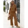 imageANRABESS Women 2 Piece Outfits Oversized Loose Waffle Knit Sweater Set 2025 Fall Trendy Matching Lounge Sets Cozy ClothesBrown