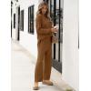 imageANRABESS Women 2 Piece Outfits Oversized Loose Waffle Knit Sweater Set 2025 Fall Trendy Matching Lounge Sets Cozy ClothesBrown