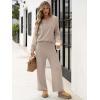 imageANRABESS Women 2 Piece Outfits Oversized Loose Waffle Knit Sweater Set 2025 Fall Trendy Matching Lounge Sets Cozy ClothesKhaki