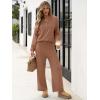 imageANRABESS Women 2 Piece Outfits Oversized Loose Waffle Knit Sweater Set 2025 Fall Trendy Matching Lounge Sets Cozy ClothesLight Brown