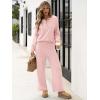 imageANRABESS Women 2 Piece Outfits Oversized Loose Waffle Knit Sweater Set 2025 Fall Trendy Matching Lounge Sets Cozy ClothesPink