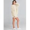 imageANRABESS Women 2 Piece Outfits Sweater Lounge Loungewear Sets 2025 Winter Cable Knit Oversized Sweaters Shorts Matching SetsBeige