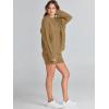 imageANRABESS Women 2 Piece Outfits Sweater Lounge Loungewear Sets 2025 Winter Cable Knit Oversized Sweaters Shorts Matching SetsKhaki