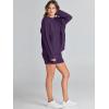 imageANRABESS Women 2 Piece Outfits Sweater Lounge Loungewear Sets 2025 Winter Cable Knit Oversized Sweaters Shorts Matching SetsPurple