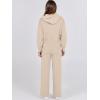 imageANRABESS Women 2 Piece Outfits Sweater Sets Loose Long Sleeve Hoodies Knit Pullover Wide Leg Pants 2025 Fall Lounge SweatsuitBeige
